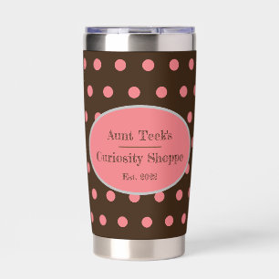 Aunt Teek's Curiosity Shoppe Thermal Tumbler Brown