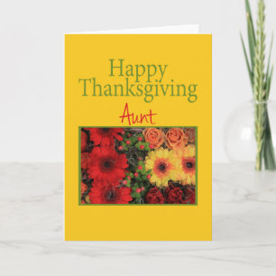 Aunt Thanksgivingcard Holiday Card