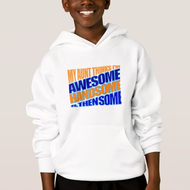 aunt thinks nephew is awesome T-Shirt (Front)
