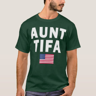 Aunt Tifa American Flag T-Shirt