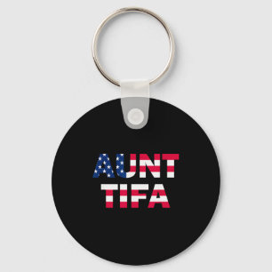 Aunt Tifa Flag Us Funny Aunt Tifa - I Am Aunt Tifa Key Ring