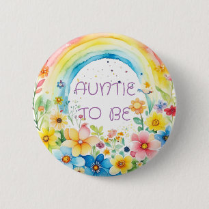 Aunt to be   Baby Shower Button