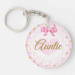 Aunt to Be   Birth Announcement   Ultrasound  Key Ring