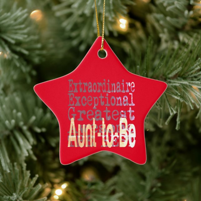 Aunt-To-Be Extraordinaire Ceramic Tree Decoration (Tree)
