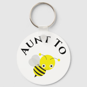 Aunt To Be New Aunt Pregnancy Announcement Gift Key Ring