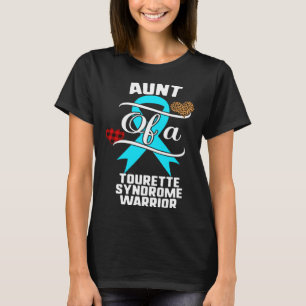 Aunt Tourette Syndrome Awareness Leopard Buffalo P T-Shirt