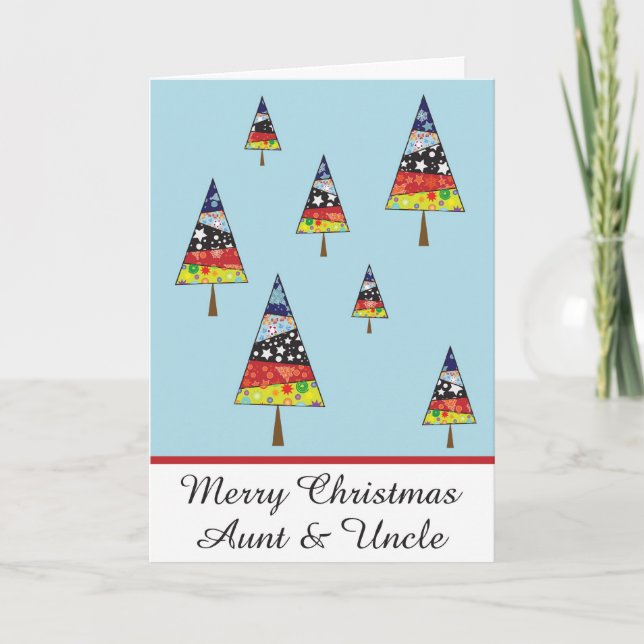 Aunt & Uncle christmas greeting card (Front)