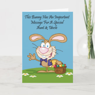 Aunt & Uncle Jelly Bean Humor Easter Card