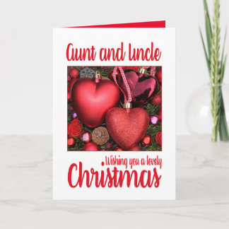 Aunt & Uncle Lovely Christmas card