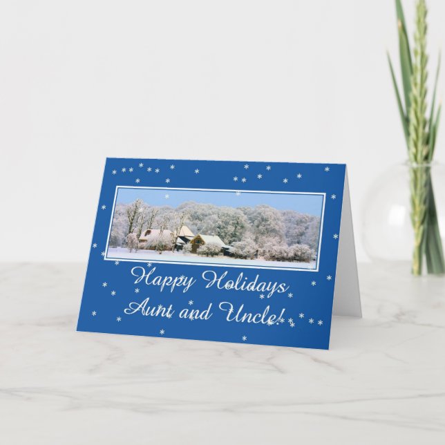 aunt & uncle Merry Christmas card (Front)