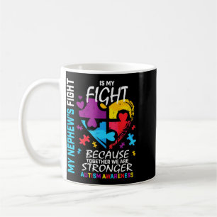 Aunt Uncle Puzzle Heart Blue Fighter Nephew Au Coffee Mug
