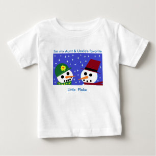 AUNT & UNCLE'S FAVORITE LITTLE FLAKE BABY TEE