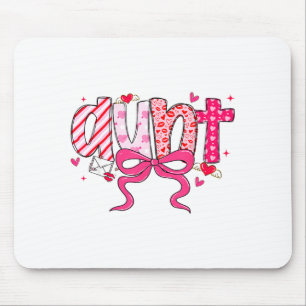Aunt Valentine Heart Auntie Valentines Day Coquett Mouse Mat