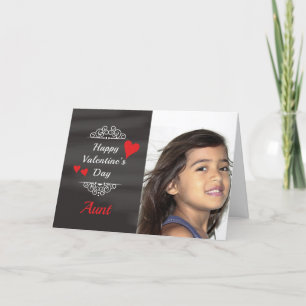 Aunt Valentine's Chalkboard Photo card