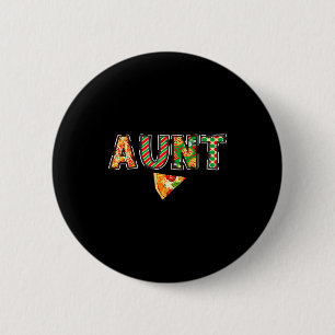 Aunt Zza Birthday Squad Crew Family Matching  6 Cm Round Badge