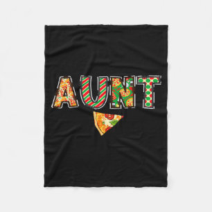 Aunt Zza Birthday Squad Crew Family Matching  Fleece Blanket
