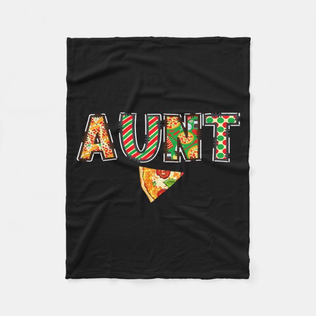 Aunt Zza Birthday Squad Crew Family Matching  Fleece Blanket (Front)