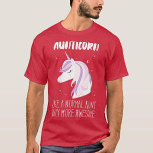 Aunticorn Aunt Awesome Unicorn  T-Shirt