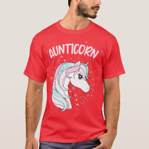 Aunticorn Aunt Unicorn Awesome Family Women T-Shirt