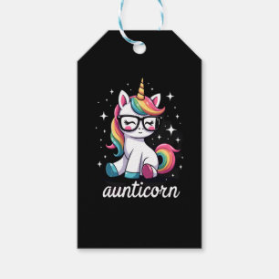 Aunticorn Aunty Dabbing Unicorn Auntie Aunt Christ Gift Tags