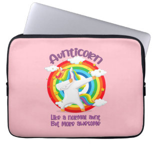 Aunticorn Like A Normal Aunt But More Awesome Laptop Sleeve