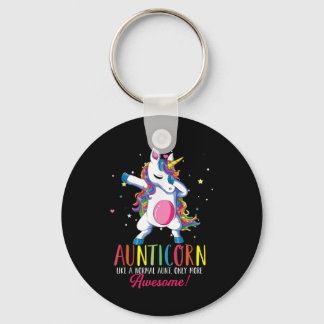 Aunticorn Like An Aunt Only Awesome Key Ring