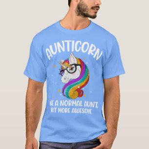 Aunticorn Like Normal Aunt Only More Awesome Aunti T-Shirt