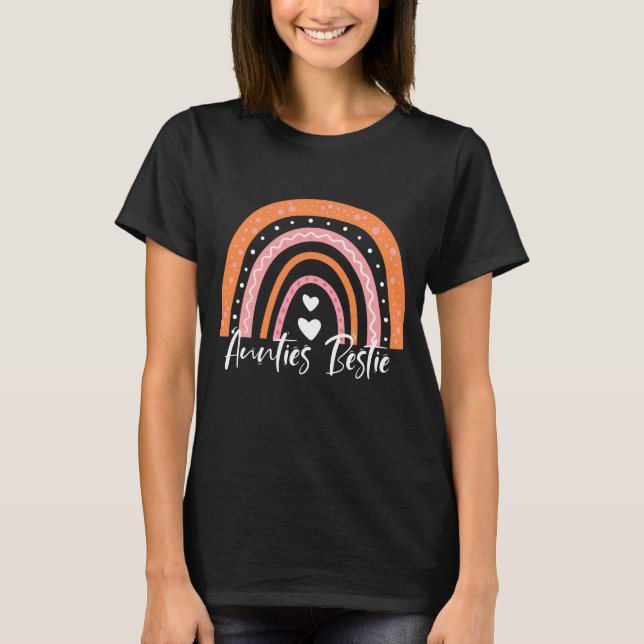  Auntie-And-Niece-Matching-Shirt,-Aunties-Bestie T-Shirt (Front)
