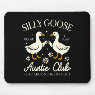 Auntie aunt silly goose mother's day silly goose mouse mat
