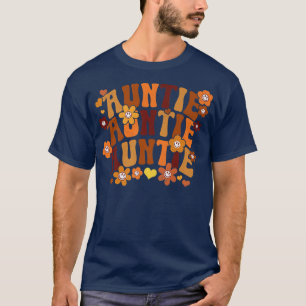 Auntie Autumn Fall Vintage Retro Groovy Hippie Flo T-Shirt