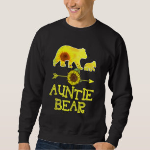 Auntie Bear Sunflower Mother Father Family Matchin Sweatshirt