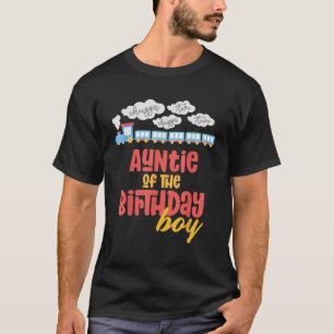 Auntie Birthday Boy Train I m 2 Two Yr Old Chugga  T-Shirt