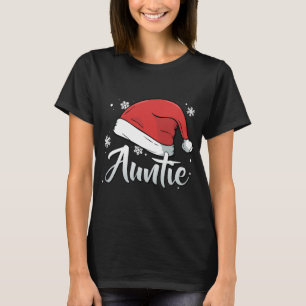 Auntie Christmas Santa Aunt Matching Family Group  T-Shirt