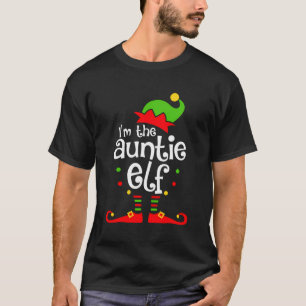 Auntie Elf Christmas Costume Aunt Outfit Top Xmas 