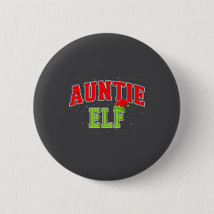 Auntie Elf Christmas Family Matching Group Xmas Si 6 Cm Round Badge