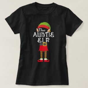 auntie elf family matching christmas T-Shirt