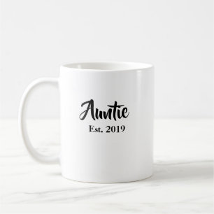 Auntie Established 2019 Aunt Mug