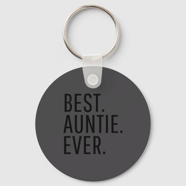 Auntie Ever Funny Auntie  Key Ring (Front)