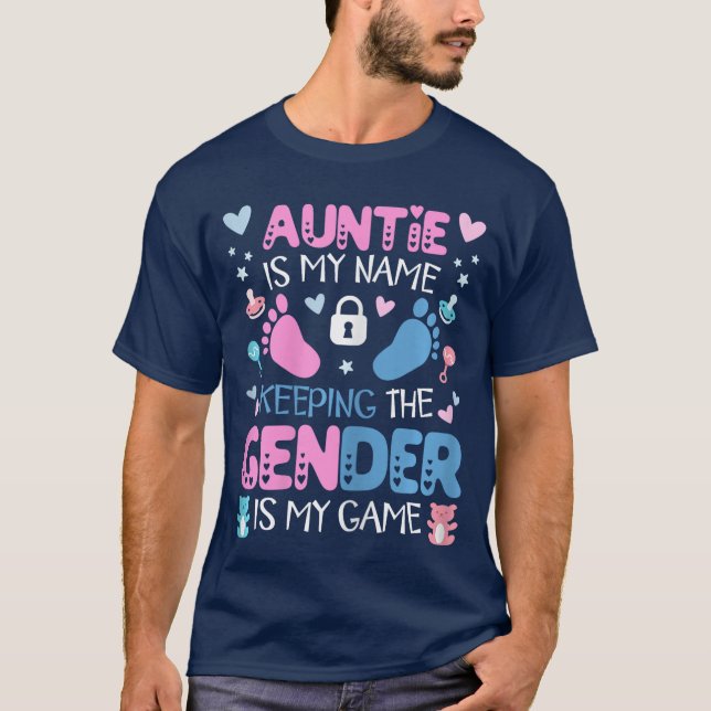 Auntie Gender Keeper Women Keeper ofhe Gender Reve T-Shirt (Front)
