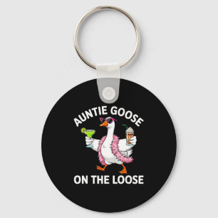 Auntie Goose On The Loose Funny Goose Gles St Patr Key Ring