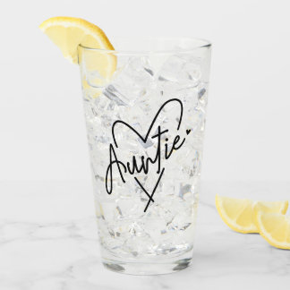 Auntie Heart | Gifts for Aunt | Glass