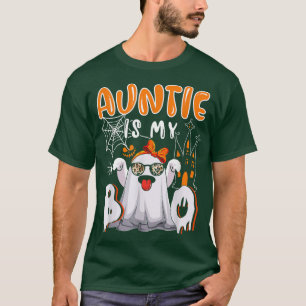 Auntie Is My Boo Halloween Boo Ghost Sunglasses Lo T-Shirt