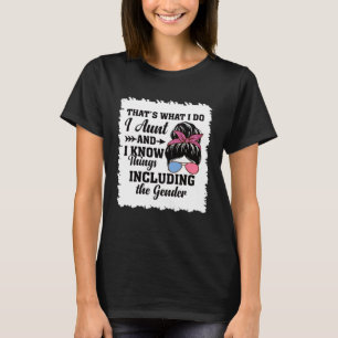 Auntie Keeper of the Gender Reveal Party Ideas Dis T-Shirt