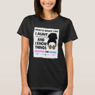Auntie Keeper Of The Gender Reveal Party Ideas Leo T-Shirt