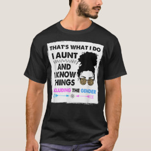 Auntie Keeper of the Gender Reveal Party Ideas Leo T-Shirt