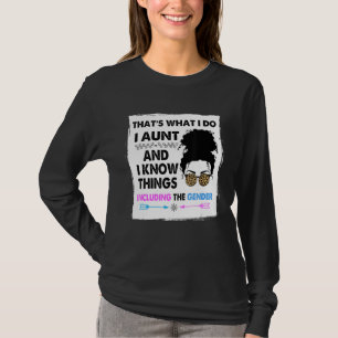 Auntie Keeper Of The Gender Reveal Party Ideas Leo T-Shirt