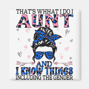 Auntie Keeper of the Gender Reveal Party Ideas Magnet