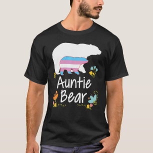 Auntie Lgbt Bear Transgender Rainbow Lgbt Gay Lesb T-Shirt