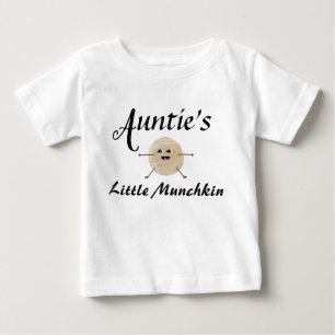 Auntie Little Munchkin Niece Nephew Cute Toddler Baby T-Shirt