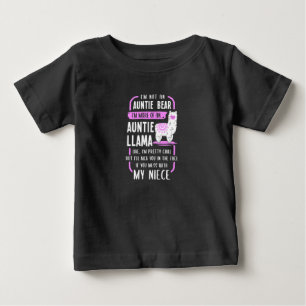Auntie Llama Baby T-Shirt